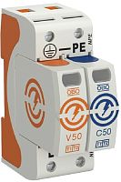 Ограничитель импульсных напряжений УЗИП OBO CombiController 2п L-N-PE классI+II 50кА картинка